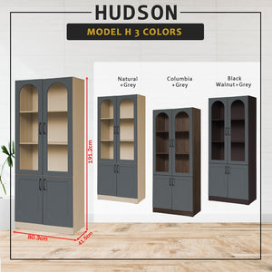 Hudson Series Open Shelves Display Cabinet Bookshelf Storage in 9 Models