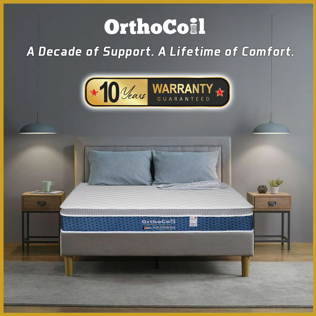 Orthocoil HEIQ Viroblock Anti Bacterial Mattress Pocket Spring - All Sizes Available