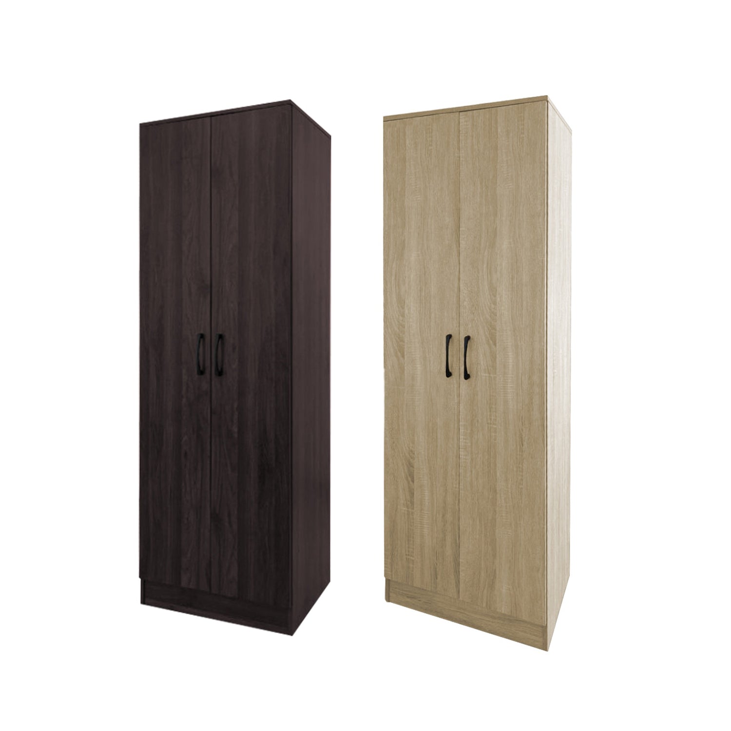 【HPSTR_ CLOSET INT'L】OE101732 シャープ Munich Series 2-Door Soft Closing Wardrobe w/ Mirror Add-On in 2