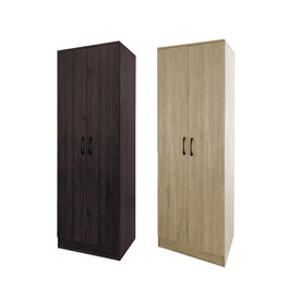 Munich Series 2-Door Soft Closing Wardrobe w/ Mirror Add-On in 2 Colours