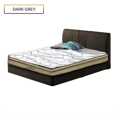 Image of Fanny Fabric Divan Bed In 4 Colors With 10" Orthocoil Ashford Euro-Top Mattress Package - All Sizes Available
