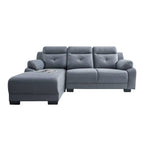 Maine 3-Seater L-Shaped Sofa Pocketed Spring in 50 Colour - w/ PetFriendly Fabric