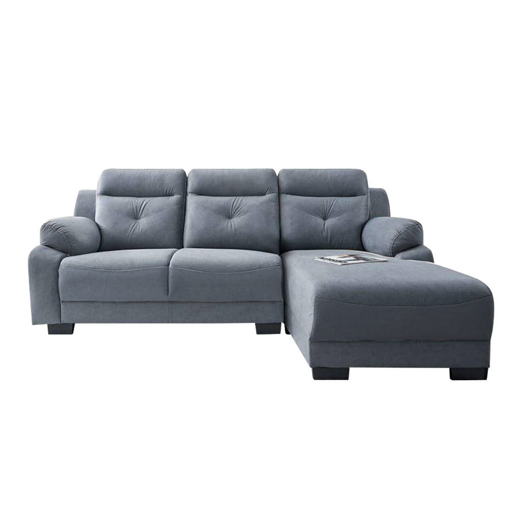 Maine 3-Seater L-Shaped Sofa Pocketed Spring in 50 Colour - w/ PetFriendly Fabric