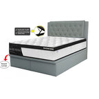 Zen Leather Storage Bed Frame In Single, Super Single, Queen, and King Size
