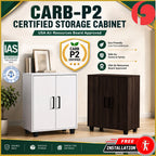 Gemma Shoe Cabinet CARB-P2 Certified Board Fully Laminated Back Panel in 2 Colours