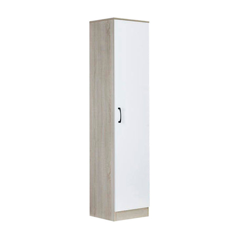 Image of Poland Series 1 Door Wardrobe in Ivory & White