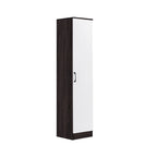 Rome Series 1/2/3/4/5 Doors Tall Wardrobe with Drawers and Top Cabinet in Walnut+White