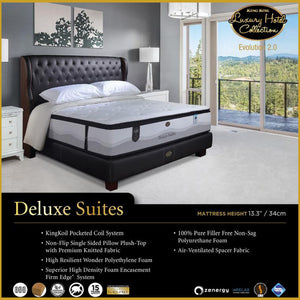 Kingkoil Deluxe Suites 13.3" Mattress Luxury Hotel Collection 2.0 -Queen Sizes