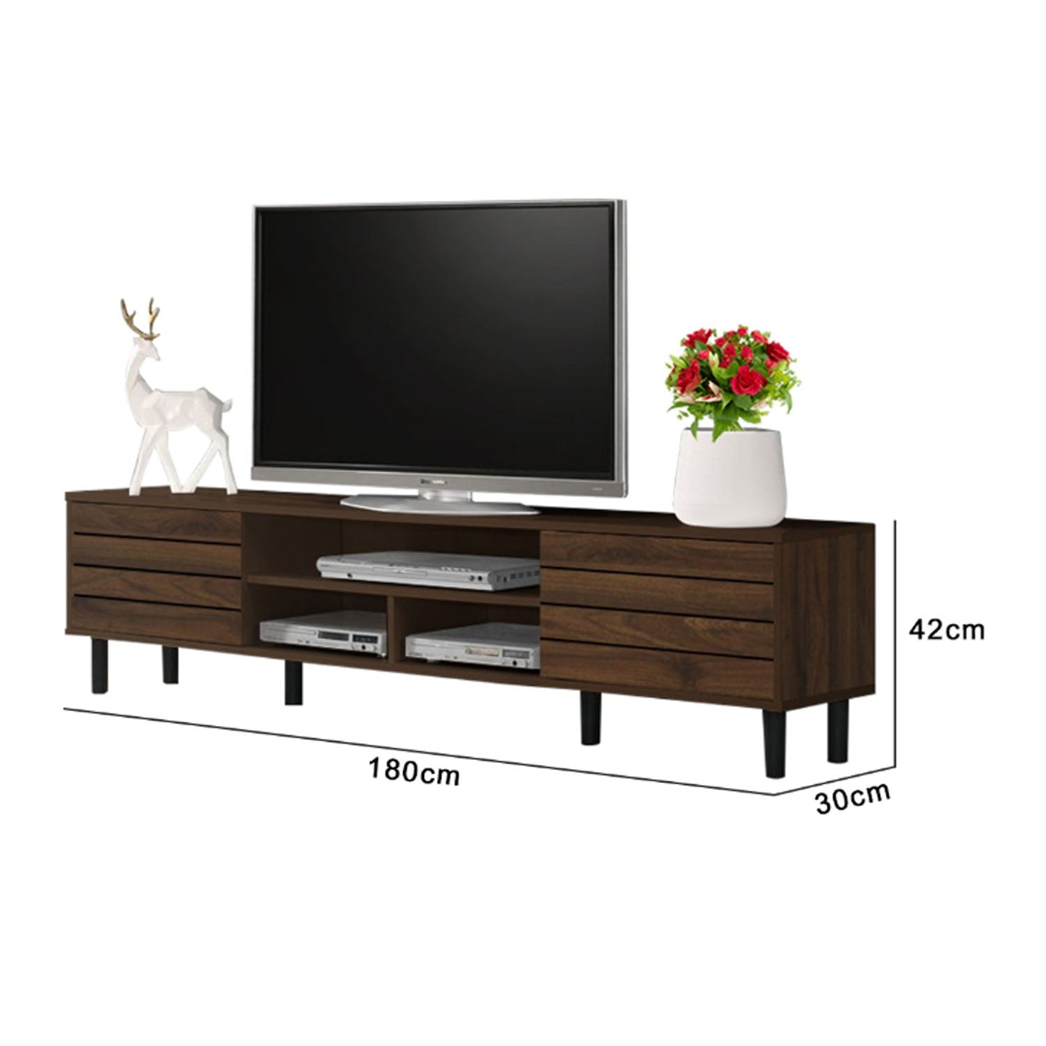 Thalia Series 10 Premium TV Console with Compartment/Drawer Storage