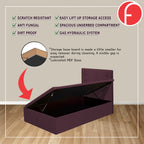 Acre 16" SBD Lift Up Storage Bed Base Bedframe - Pet-Friendly Option / Mattress Option