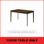Wilton 4/6 Seater Dining Set w/ Table, Chair & Bench Solid Rubber Wood in 3 Colours