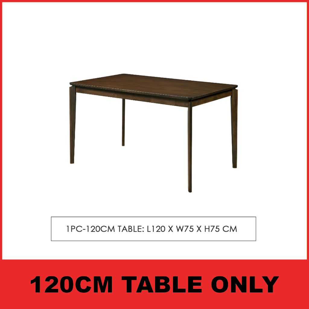 Radden 4/6 Seater Dining Set w/ Table, Chair & Bench Solid Rubber Wood in 2 Colours