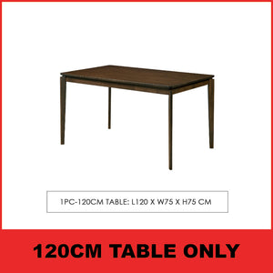 Raco 4/6 Seater Nordic Dining Set w/ Table, Chair & Bench Solid Rubber Wood in 3 Colours