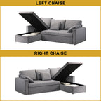 Potter 3-Seater Sofa / Sofa Bed Storage High Density Foam Cushion w/ PetFriendly Options