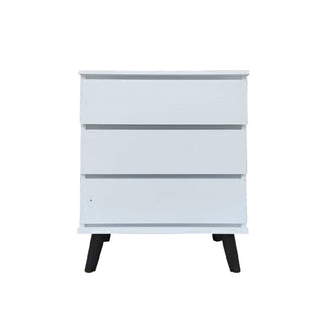 Pachuca Series 1 Premium Chest of 3 Drawers Collection Full Laminated Back Panel in 6 Colours