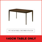 Wilton 4/6 Seater Dining Set w/ Table, Chair & Bench Solid Rubber Wood in 3 Colours