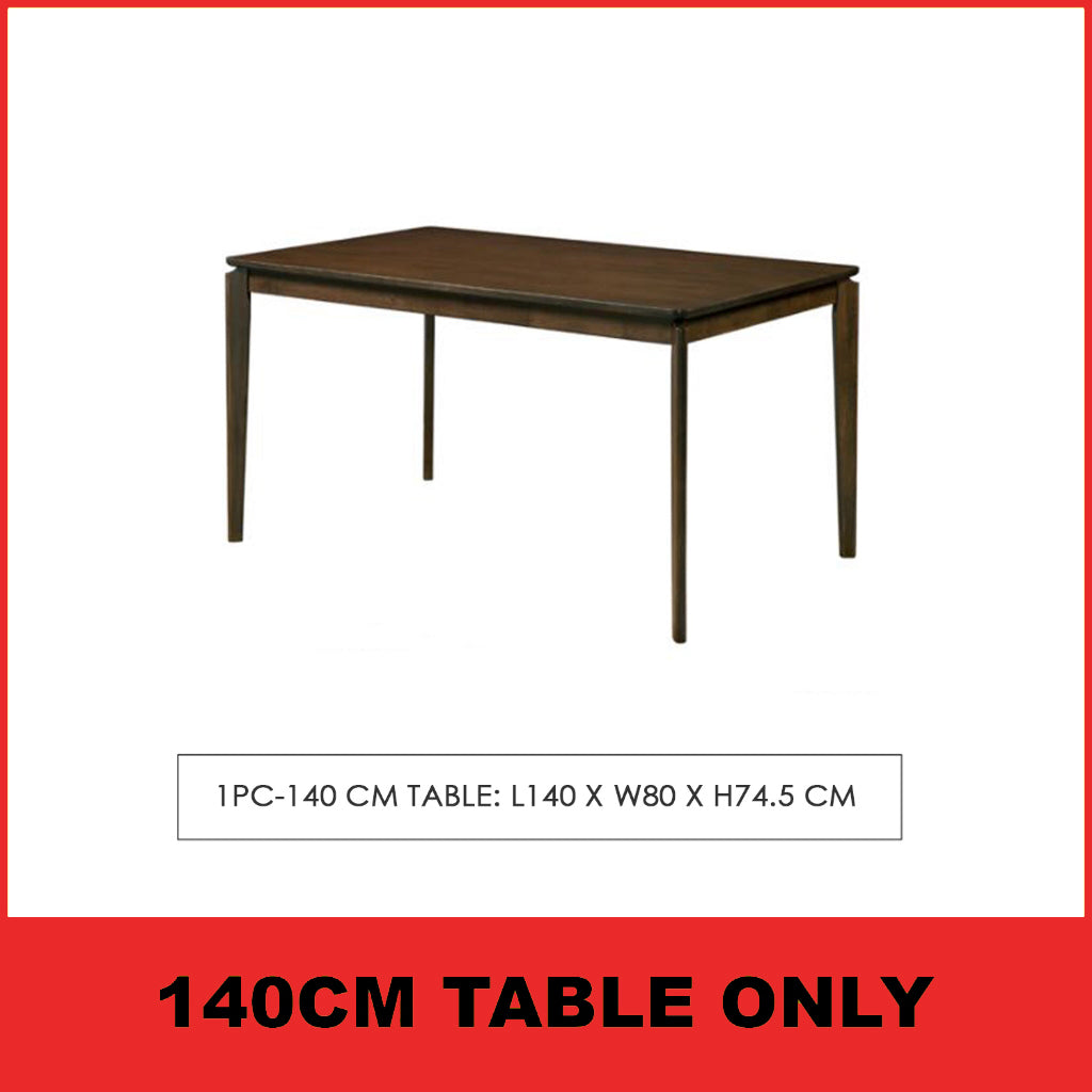 Wilton 4/6 Seater Dining Set w/ Table, Chair & Bench Solid Rubber Wood in 3 Colours