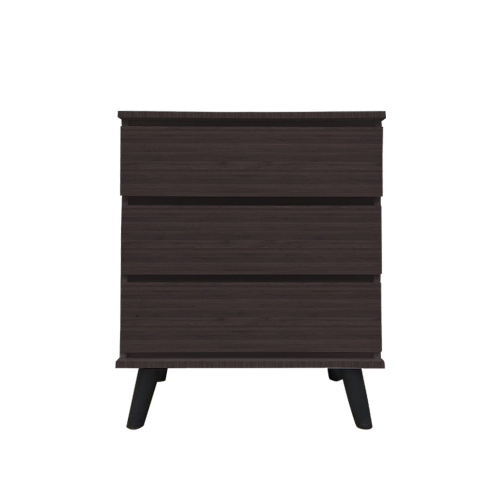 Emyr Series Premium Chest of 3 Drawers Collection Full Laminated Back Panel in 6 Colours