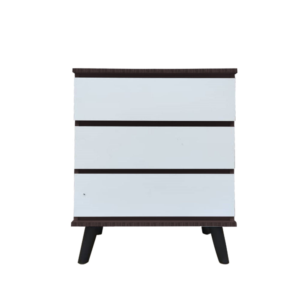 Emyr Series Premium Chest of 3 Drawers Collection Full Laminated Back Panel in 6 Colours