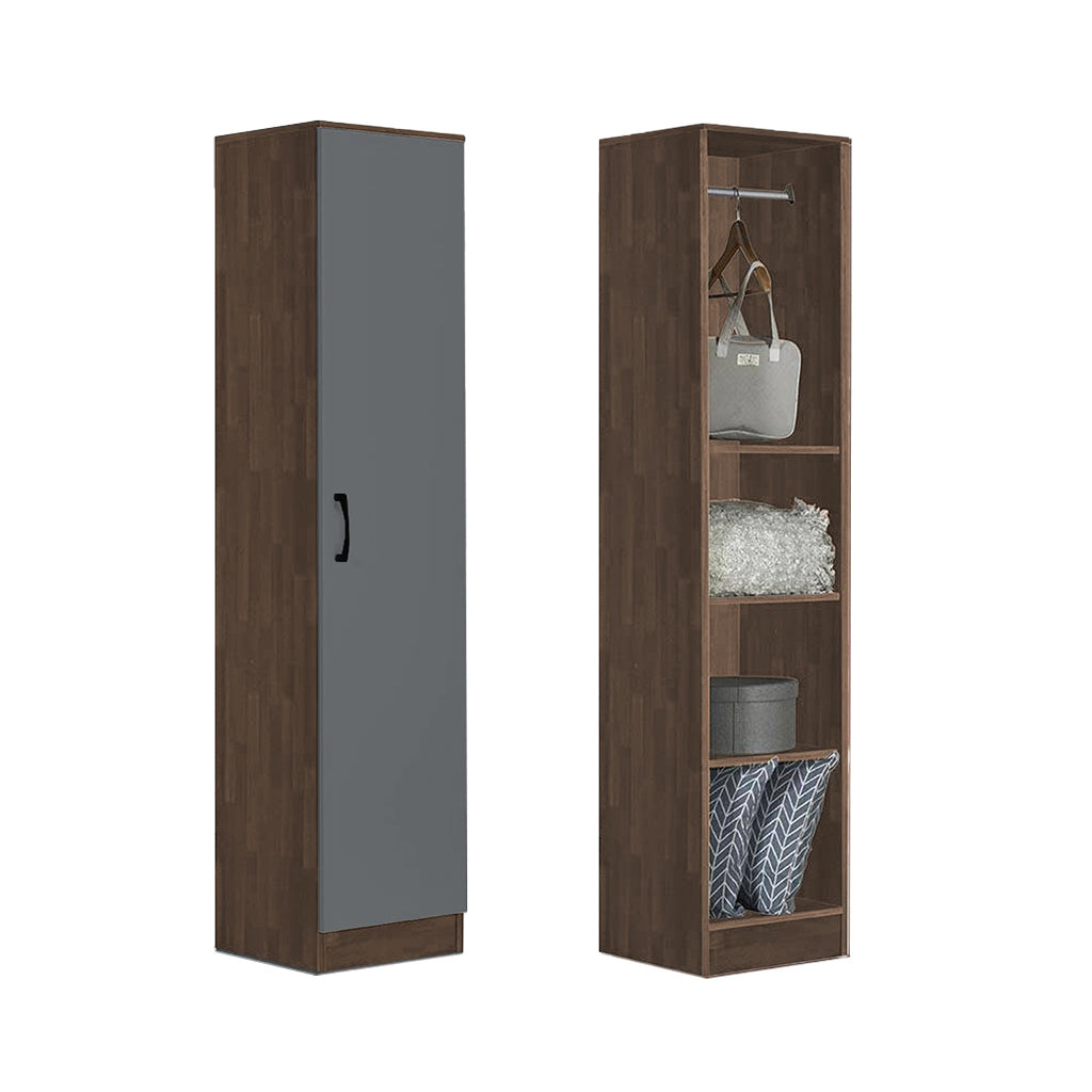 BERLIN Series 1/2/3/4/5 Doors Tall Wardrobe with Drawers and Top Cabinet in 6 Colours