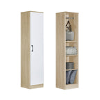BERLIN Series 1/2/3/4/5 Doors Tall Wardrobe with Drawers and Top Cabinet in 6 Colours
