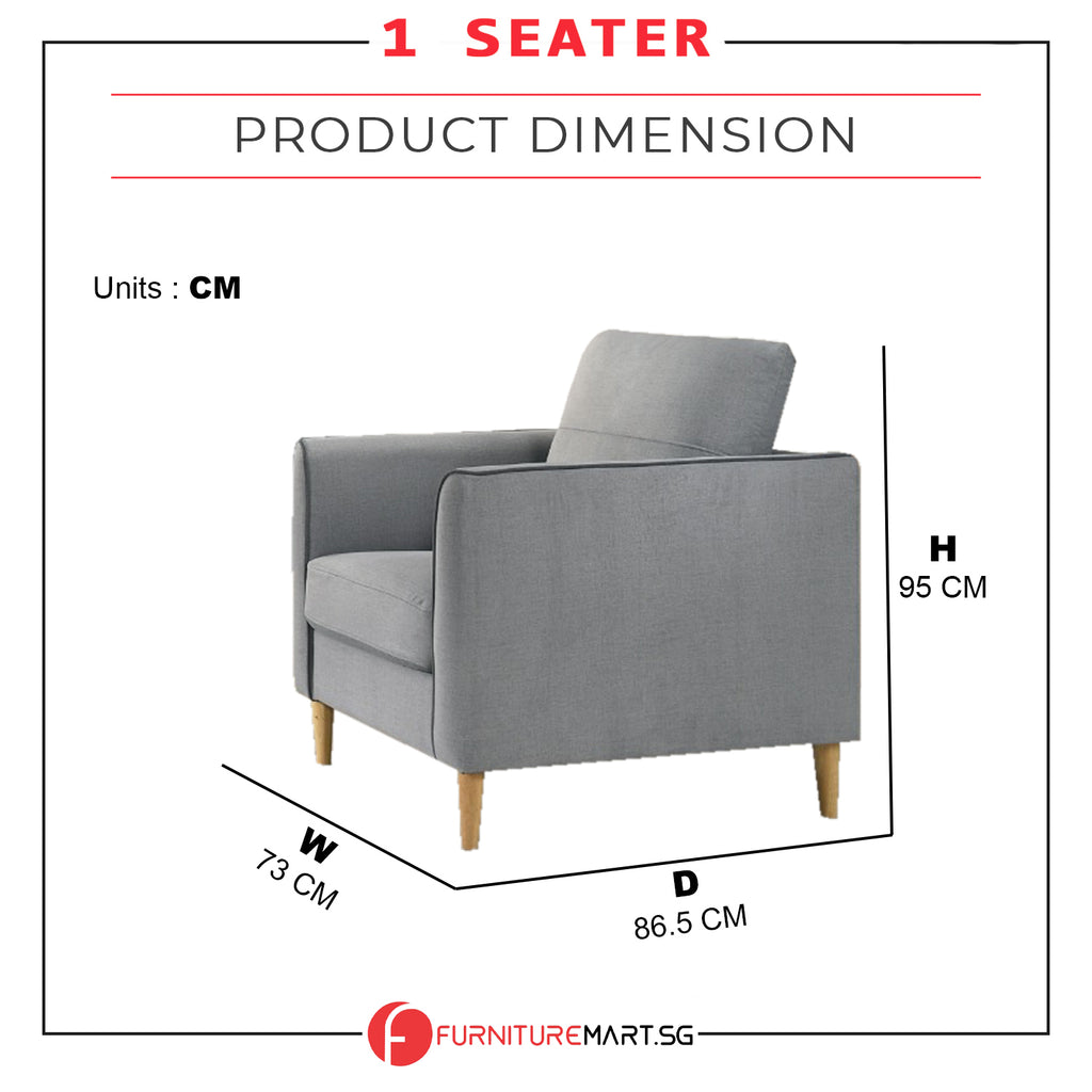 Helo Pet Friendly 1-Seater/2-Seater/3-Seater Sofa Set in 2 Colour Available