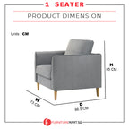 Helo Pet Friendly 1-Seater/2-Seater/3-Seater Sofa Set in 2 Colour Available