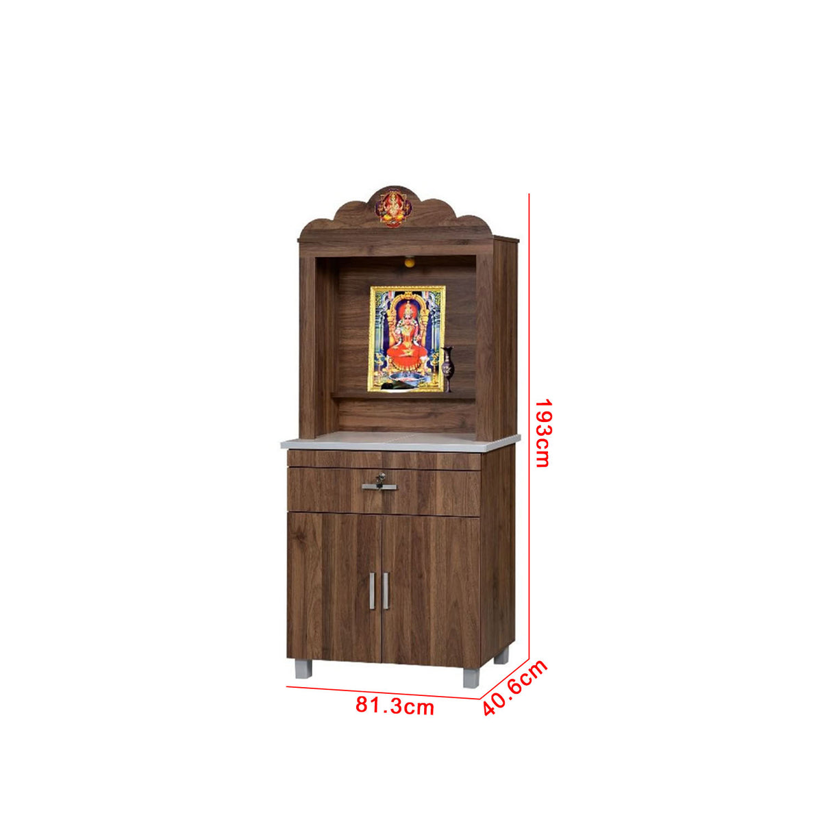 Hindu Altar Table Cabinet Offering Altar Shrine - Model A13