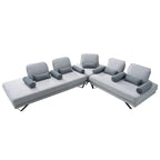 Zayne 1/2/3-Seater Sofa Set Pet Friendly Fabric Scratch-Resistant Stain-Proof in Grey Colour