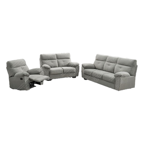 Image of Sandy 1/2/3 Recliner Seater Sofa in 34 Colour - w/ PetFriendly Fabric/Leather