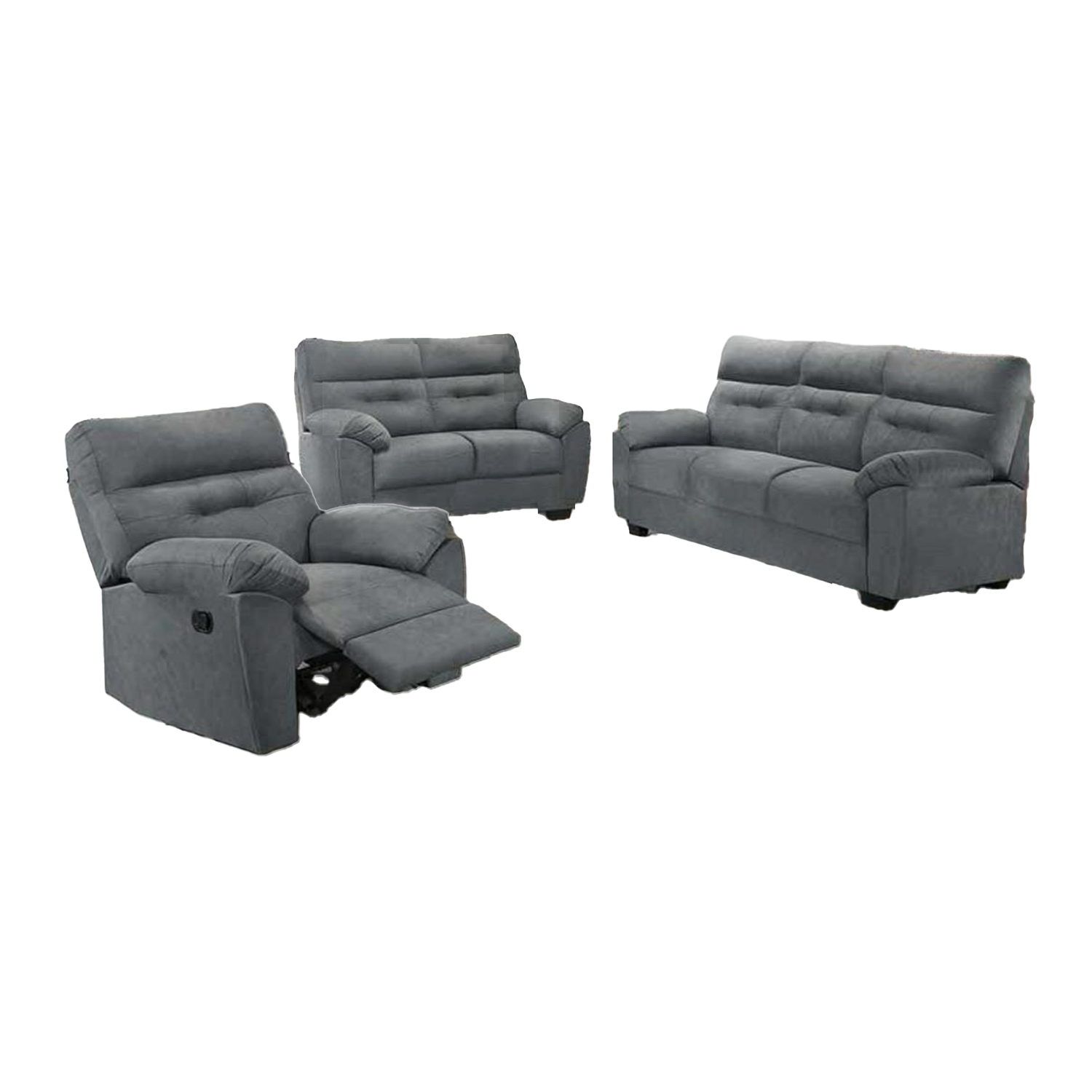 Kevin Recliner Sofa in 34 Colour - w/ PetFriendly Fabric/Leather