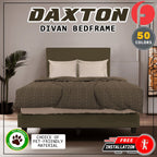 Daxton Divan Bed Frame with Foam Padded Headboard - PetFriendly / With Mattress