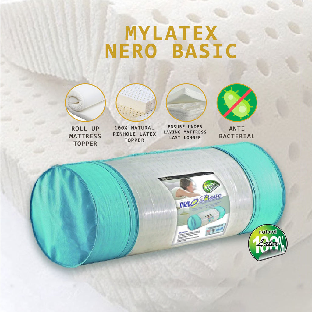 MyLatex Nero basic 100% Natural Latex Topper | Latex Mattress Topper, Hypoallergenic.
