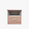 Living Mall Barn Series Bedside Table In Brown (Fully Assembled)