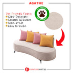 Agathe Pet-Friendly 3-Seater Sofa Scratch-Resistant Claw-Resistant Stain-Proof