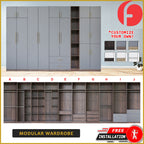 Islah Series Customizable Modular Wardrobe With Top 2-Door up to 8-Door in 6 Colours