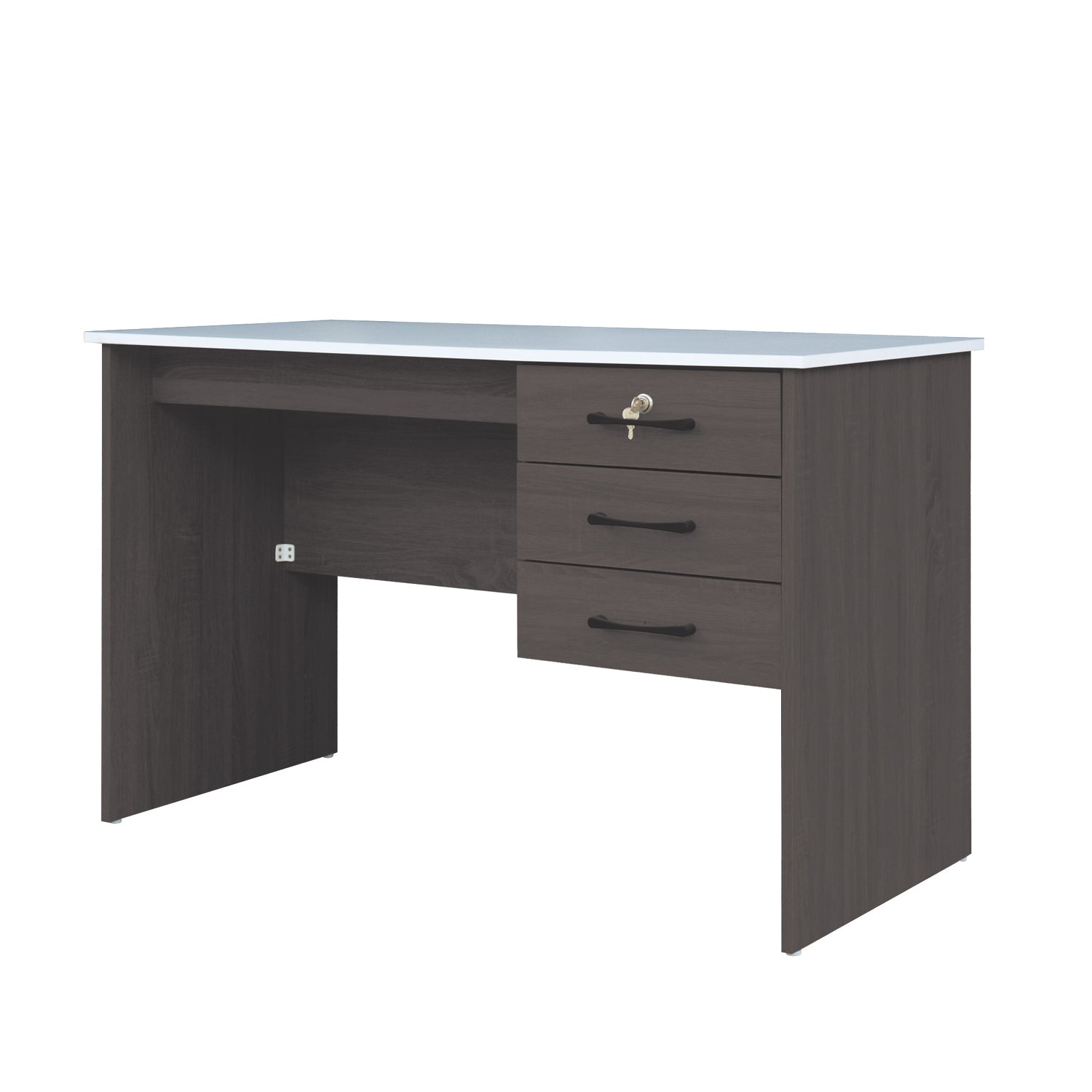 Derek Study Computer Office Table with Drawer w/ Lock in 4 Colours