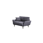 Nordic Inspired Sofa Set In 4 Color Choices Of Premium P.U Leather Upholstery w/ Pet-Friendly Option