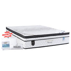 King Koil Luxury 14" Mattress Chiro tech Coil Extended Life Collection - Bundle w/ Pillow - All Sizes