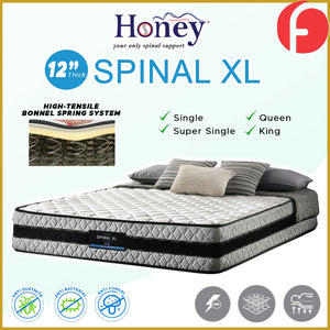 Honey Spinal XL 12" Anti-Static Posture Support Spring Mattress - All Sizes Available