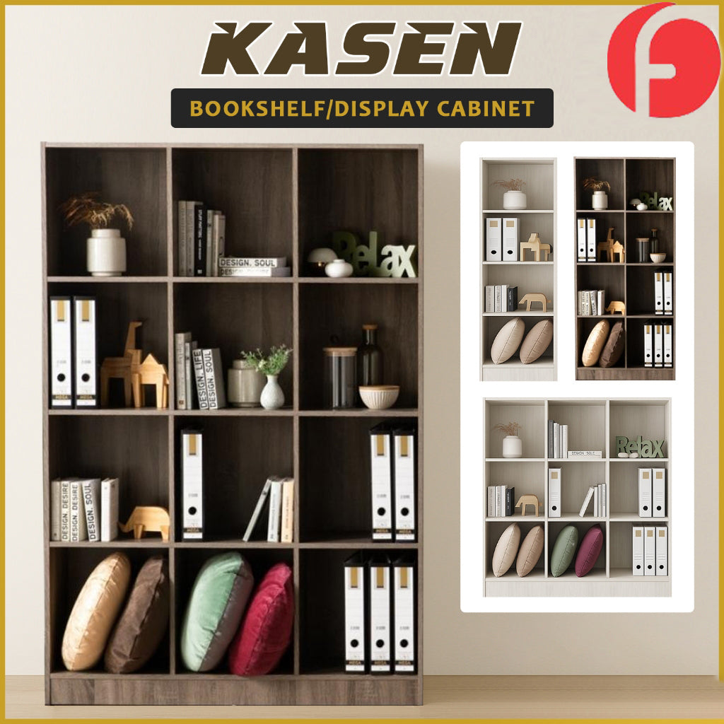 Kasen Series Display Cabinet Book Shelves Open Cabinet in 2 Colours