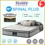 Honey Spinal Plus 10" Anti-Static Posture Support Spring Mattress - All Sizes Available