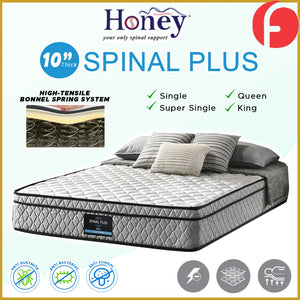 Honey Spinal Plus 10" Anti-Static Posture Support Spring Mattress - All Sizes Available