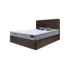 Keira SBD 12" / 16" Leather Storage Bed Frame In Brown with Mattress Package In Single, Super Single, Queen, and King Size