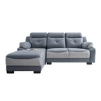 Maine 3-Seater L-Shaped Sofa Pocketed Spring in 50 Colour - w/ PetFriendly Fabric