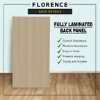 Florence Series 1/2/3/4/5 Doors Tall Wardrobe with Drawers and Top Cabinet in Natural