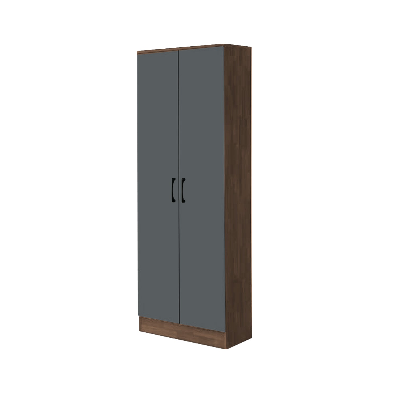 Gillie Series 2 Doors Tall Wardrobe with Top Cabinet Fully Laminated Back in 6 Colours