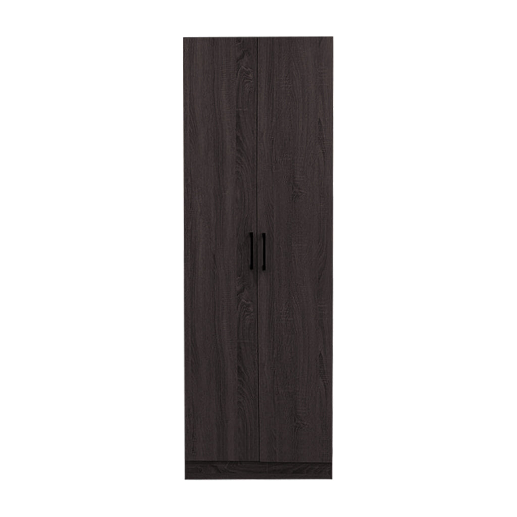 Percy Premium 2 Feet 2 Doors Wardrobe Laminated Back Panel - Free Install