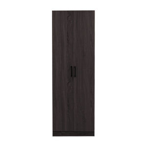 Percy Premium 2 Feet 2 Doors Wardrobe Laminated Back Panel - Free Install
