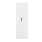 Percy Premium 2 Feet 2 Doors Wardrobe Laminated Back Panel - Free Install